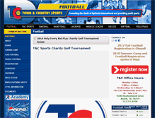 Tablet Screenshot of football.tandcsports.org