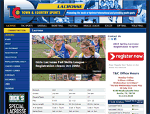 Tablet Screenshot of lacrosse.tandcsports.org